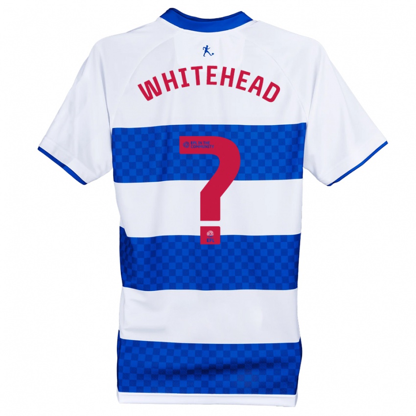 ילדים Will Whitehead #0 כחול לבן ג'רזי ביתית 2025/26 חולצה קצרה