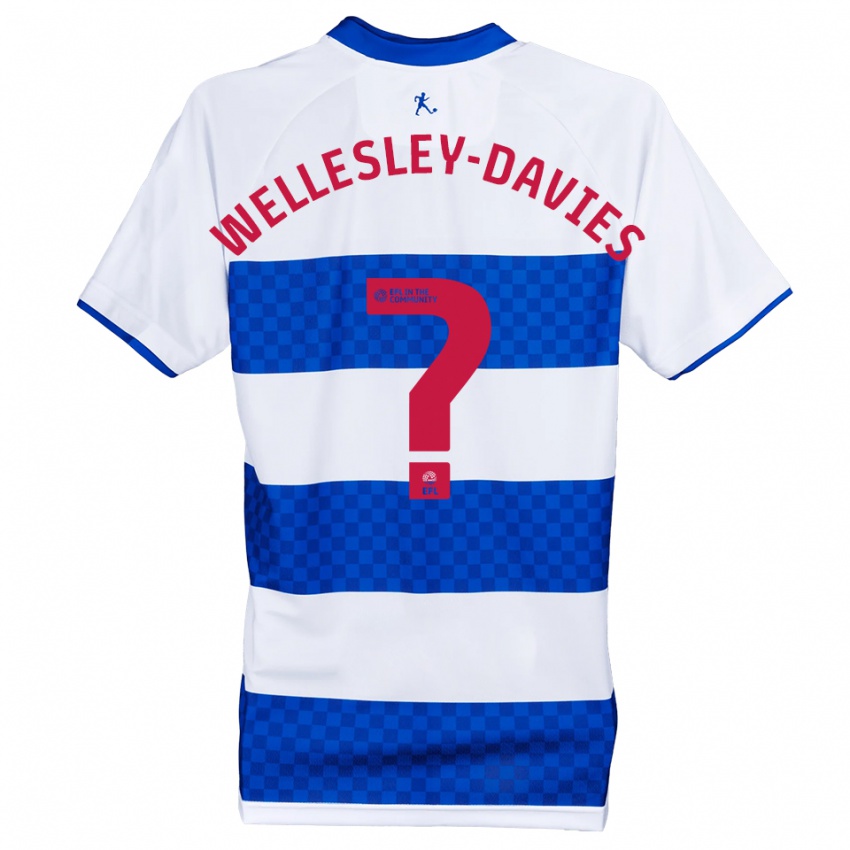 ילדים לילי ולסלי-דייוויס #0 כחול לבן ג'רזי ביתית 2025/26 חולצה קצרה