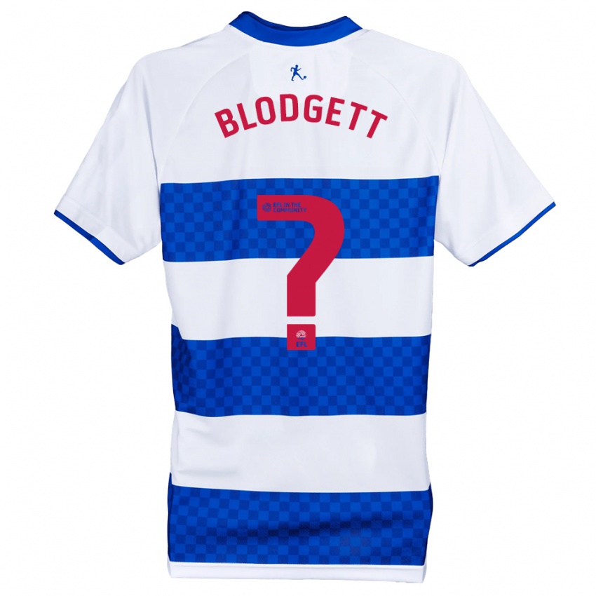 ילדים Jo Blodgett #0 כחול לבן ג'רזי ביתית 2025/26 חולצה קצרה