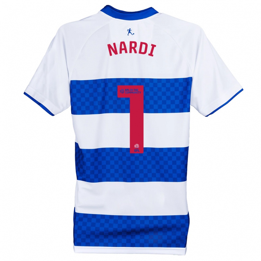 ילדים פול נארדי #1 כחול לבן ג'רזי ביתית 2025/26 חולצה קצרה
