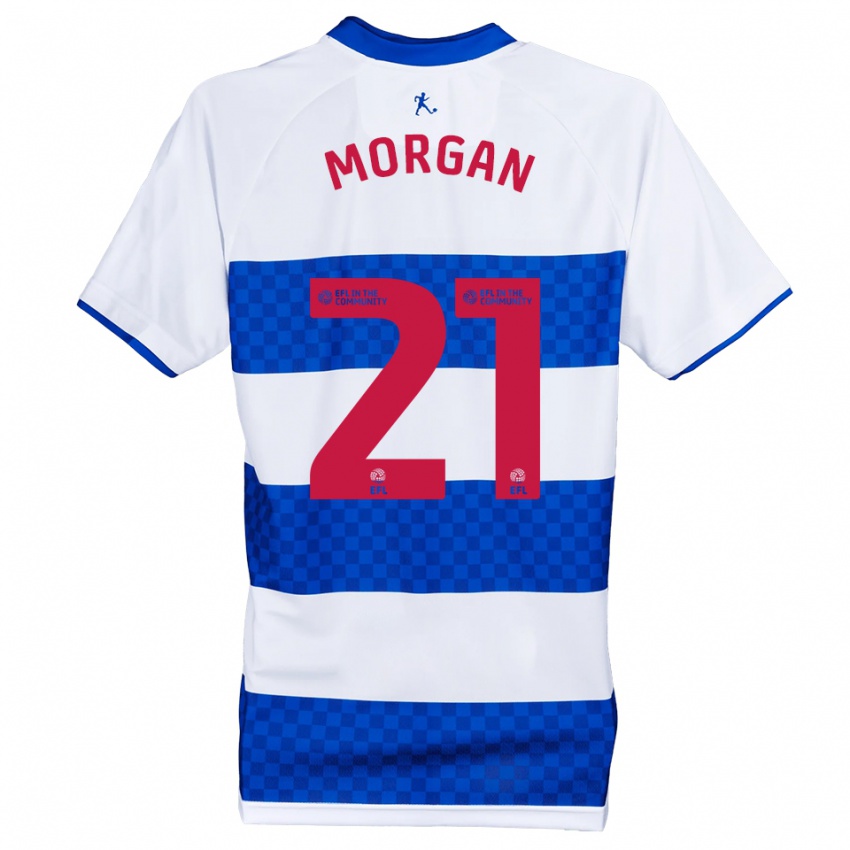 ילדים קירן מורגן #21 כחול לבן ג'רזי ביתית 2025/26 חולצה קצרה