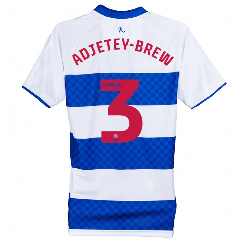 ילדים קורי אדג׳טיי-ברו #3 כחול לבן ג'רזי ביתית 2025/26 חולצה קצרה