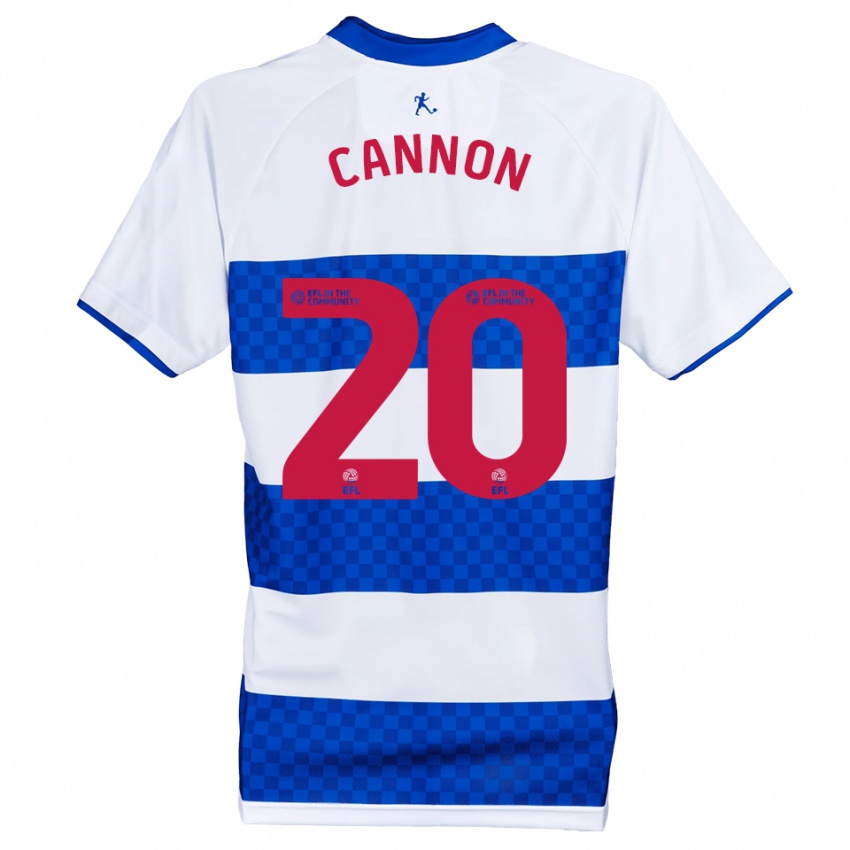 ילדים רג'י קאנון #20 כחול לבן ג'רזי ביתית 2025/26 חולצה קצרה