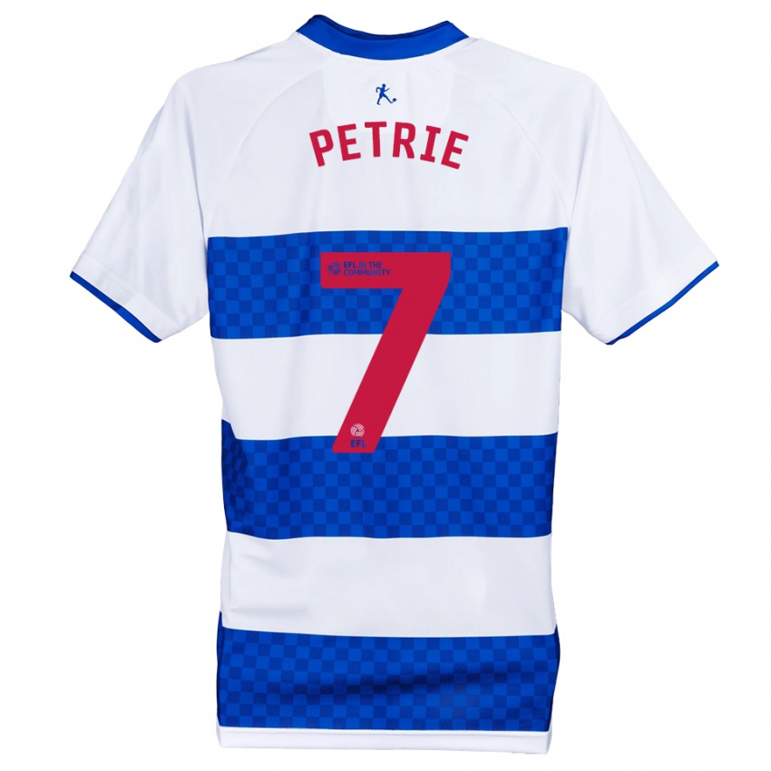 ילדים קירן פיטרי #7 כחול לבן ג'רזי ביתית 2025/26 חולצה קצרה