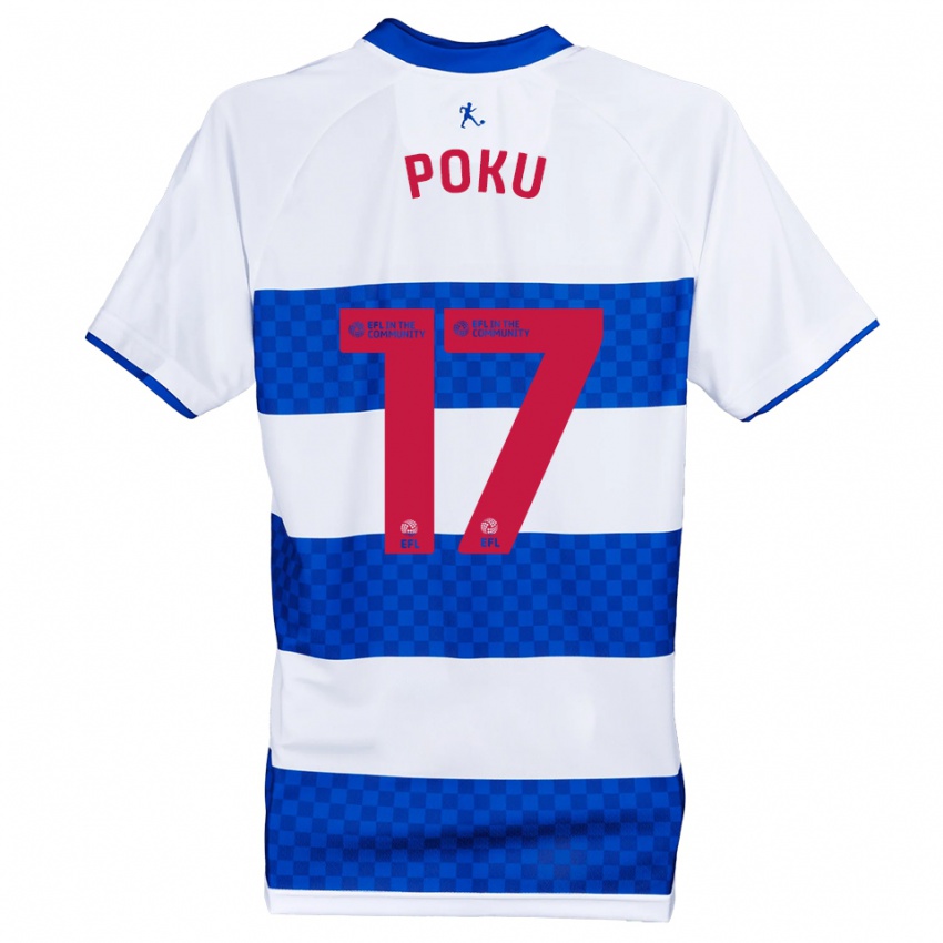 ילדים קוואמי פוקו #17 כחול לבן ג'רזי ביתית 2025/26 חולצה קצרה