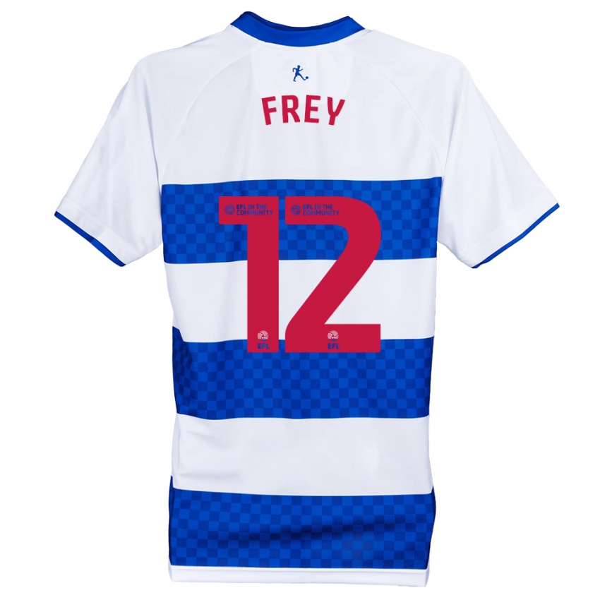 ילדים מיכאל פריי #12 כחול לבן ג'רזי ביתית 2025/26 חולצה קצרה