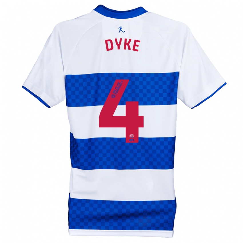 ילדים קאלב דייק #4 כחול לבן ג'רזי ביתית 2025/26 חולצה קצרה
