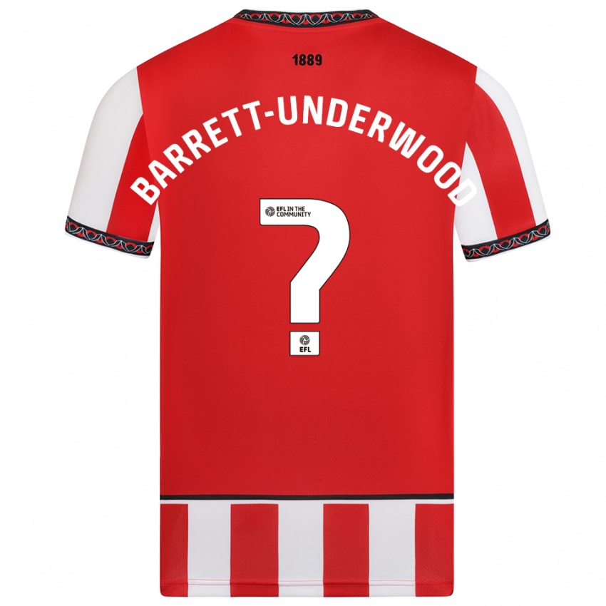 ילדים Keehan Barrett-Underwood #0 אדום לבן ג'רזי ביתית 2025/26 חולצה קצרה ילדים Keehan Barrett-Underwood #0 אדום לבן ג'רזי ביתית 2025/26 חולצה קצרה