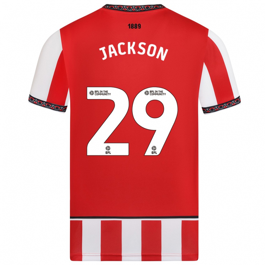 ילדים פאלון אוליביה קונולי-ג׳קסון #29 אדום לבן ג'רזי ביתית 2025/26 חולצה קצרה