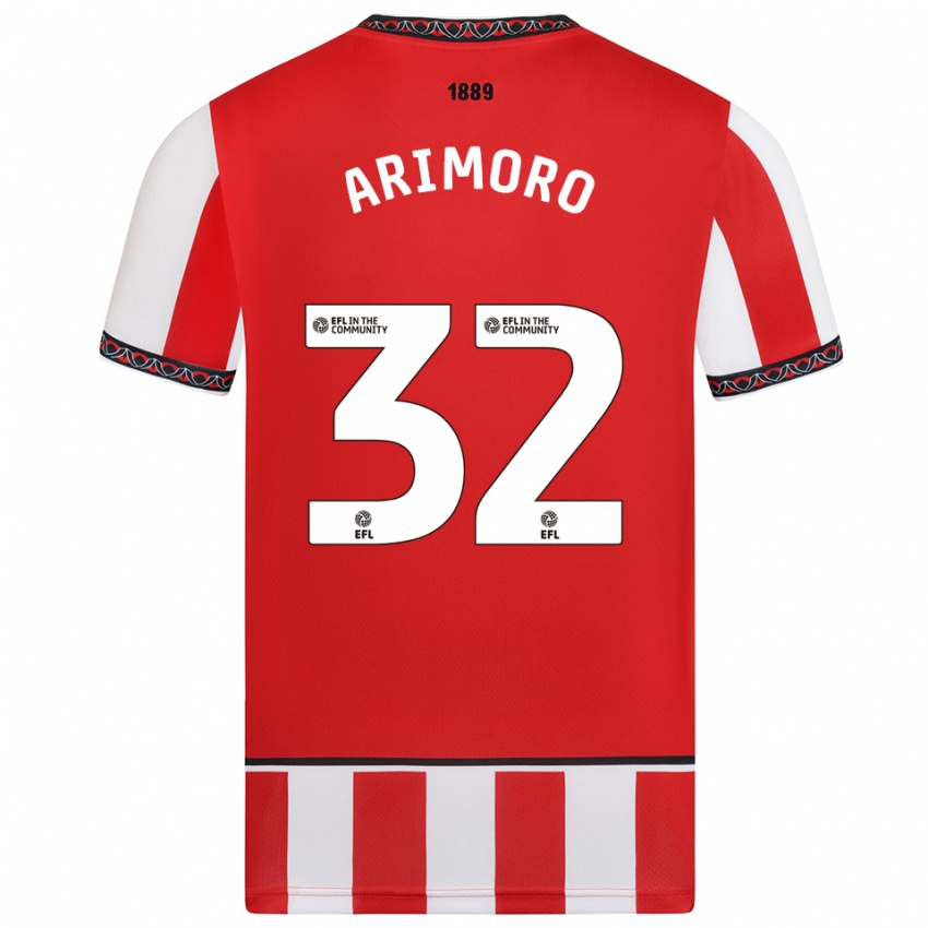 ילדים ג׳ולייט אדבובלה #32 אדום לבן ג'רזי ביתית 2025/26 חולצה קצרה