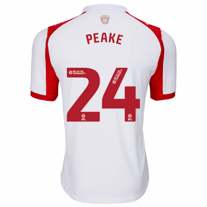 ילדים פייג' פיק #24 לבן אדום ג'רזי ביתית 2025/26 חולצה קצרה