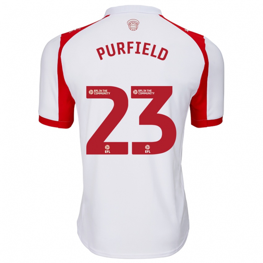 ילדים ג'מה פארפילד #23 לבן אדום ג'רזי ביתית 2025/26 חולצה קצרה