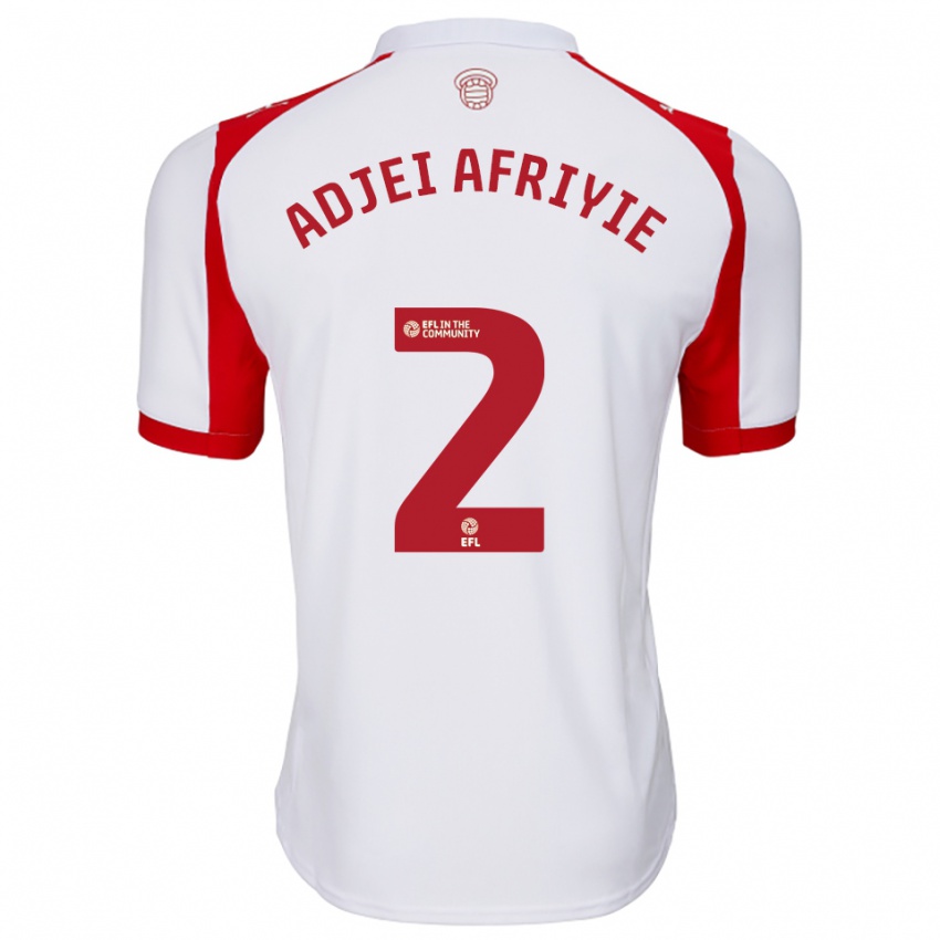 ילדים הנזל אדג'י-אפריי #2 לבן אדום ג'רזי ביתית 2025/26 חולצה קצרה