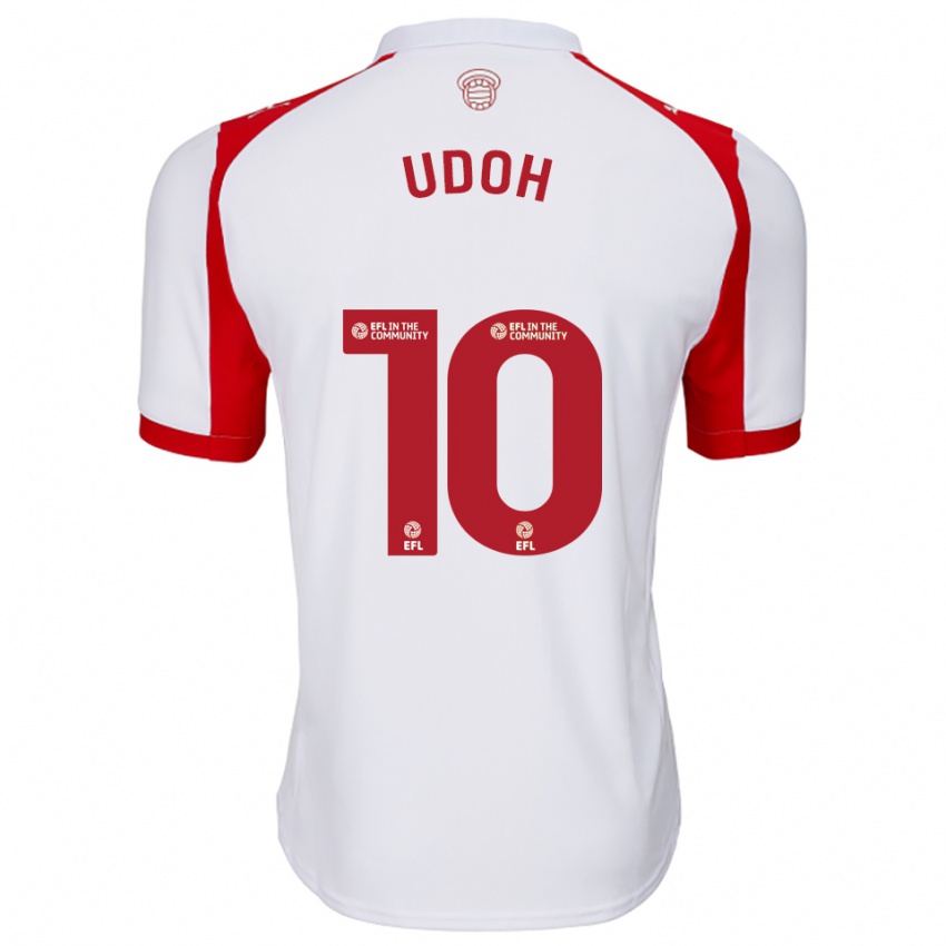 ילדים ויקטור יודו #10 לבן אדום ג'רזי ביתית 2025/26 חולצה קצרה