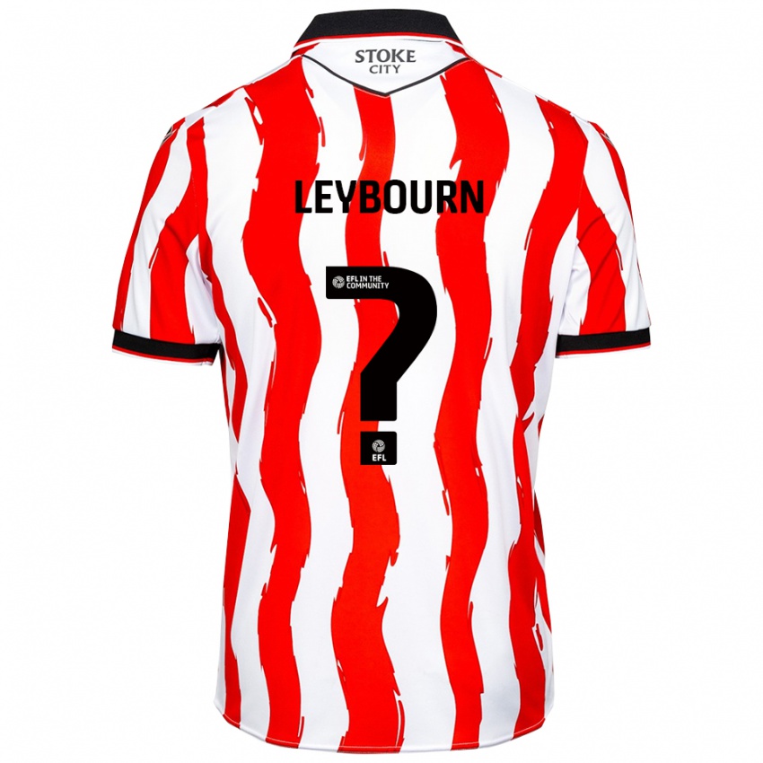 ילדים צ'רלי ליבורן #0 לבן אדום ג'רזי ביתית 2025/26 חולצה קצרה