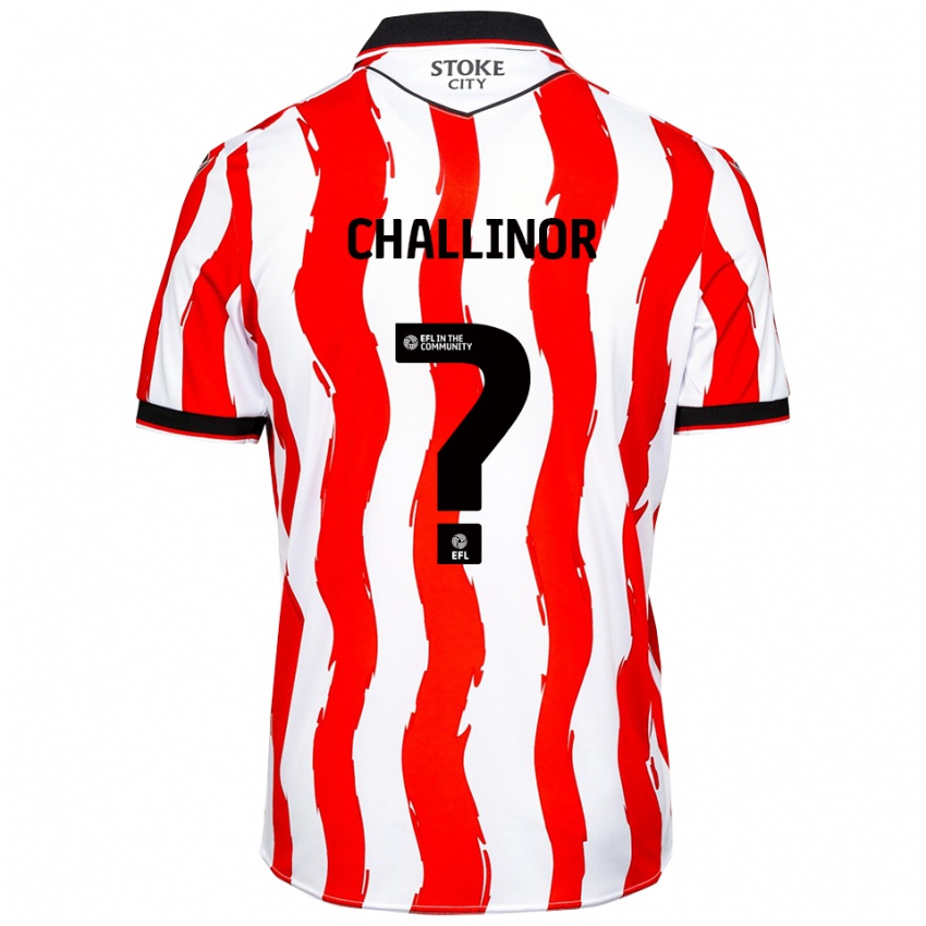 ילדים אוליבר צ׳לינור #0 לבן אדום ג'רזי ביתית 2025/26 חולצה קצרה