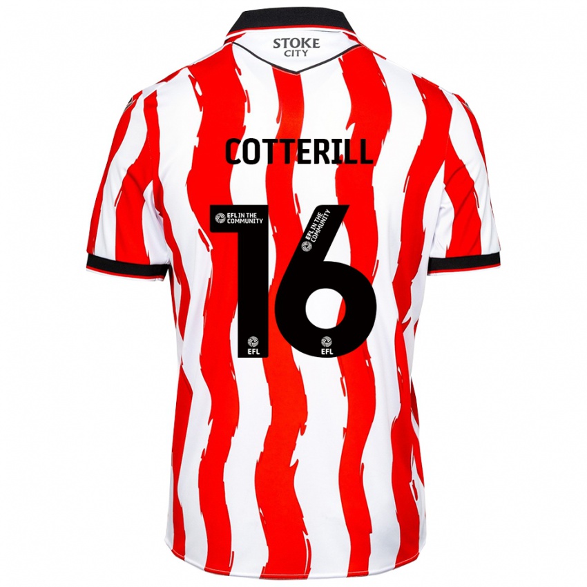 ילדים אלכס קוטריל #16 לבן אדום ג'רזי ביתית 2025/26 חולצה קצרה
