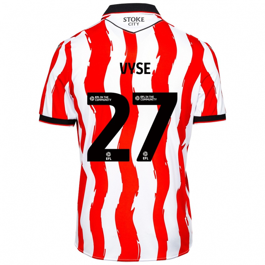 ילדים ריה וייז #27 לבן אדום ג'רזי ביתית 2025/26 חולצה קצרה