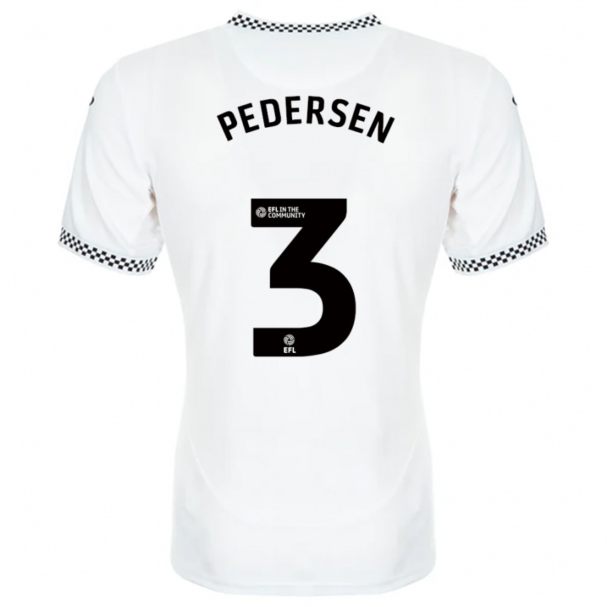 ילדים כריסטיאן פדרסן #3 לבן כתום ג'רזי ביתית 2025/26 חולצה קצרה