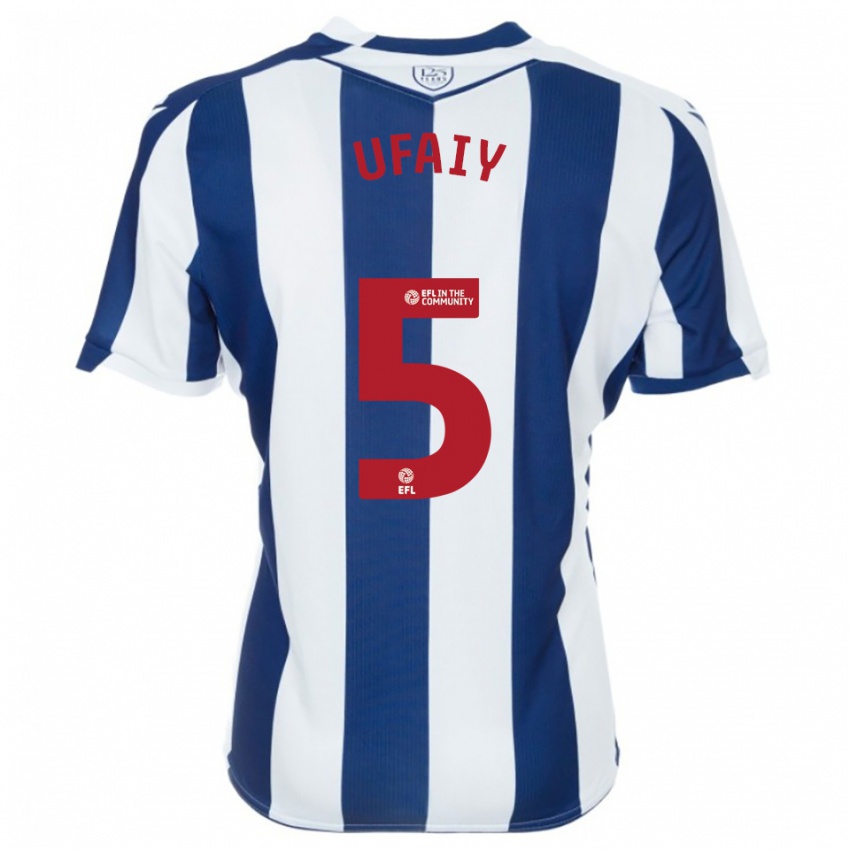 ילדים קווין אופיי #5 כחול נייבי לבן ג'רזי ביתית 2025/26 חולצה קצרה