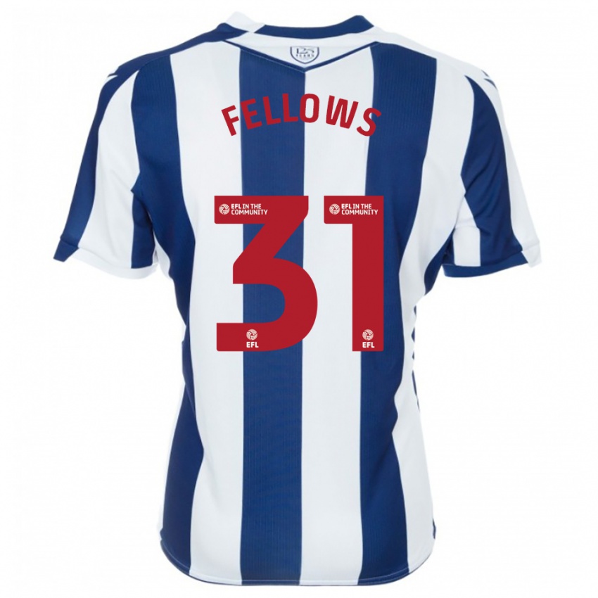 ילדים טום פלאוס #31 כחול נייבי לבן ג'רזי ביתית 2025/26 חולצה קצרה