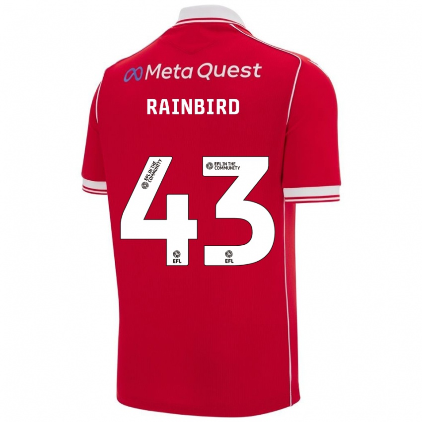 ילדים James Rainbird #43 אדום לבן ג'רזי ביתית 2025/26 חולצה קצרה