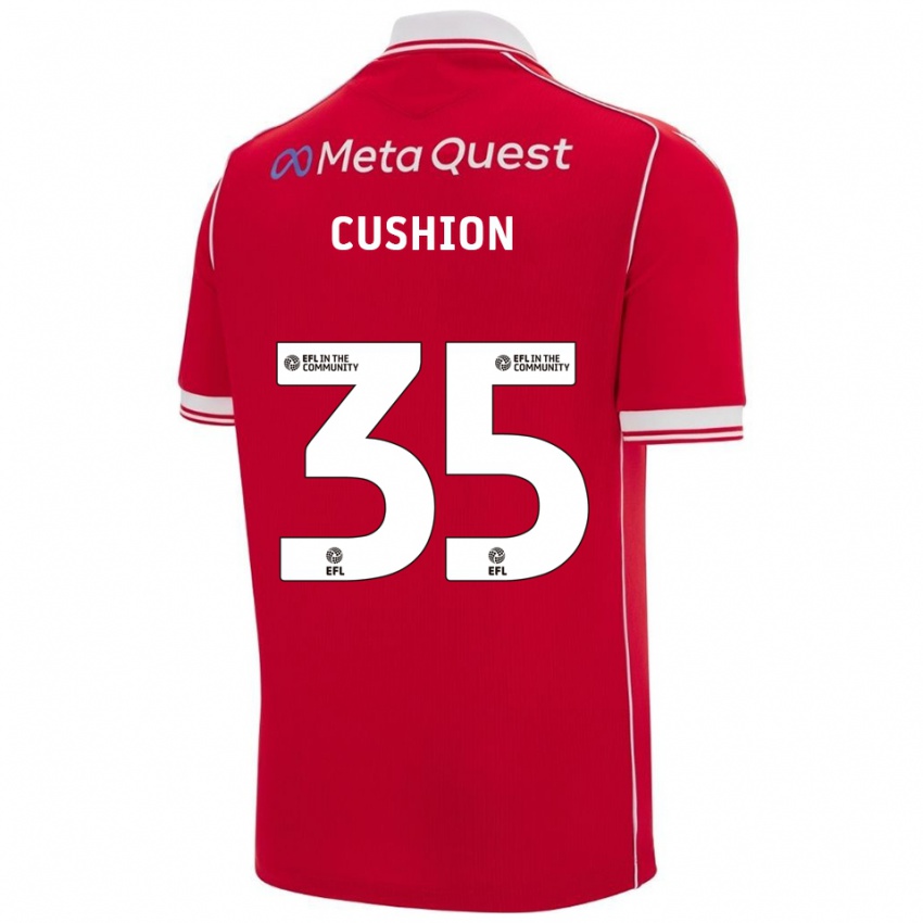 ילדים אוון פול קושיון #35 אדום לבן ג'רזי ביתית 2025/26 חולצה קצרה