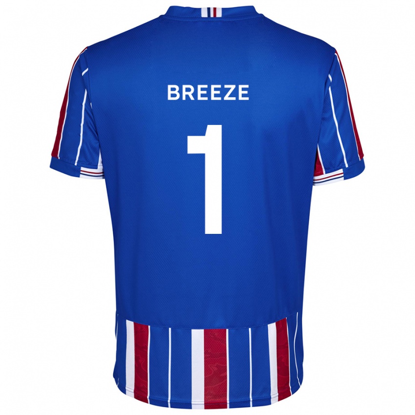 ילדים גבריאל בריז #1 כחול אדום לבן ג'רזי ביתית 2025/26 חולצה קצרה