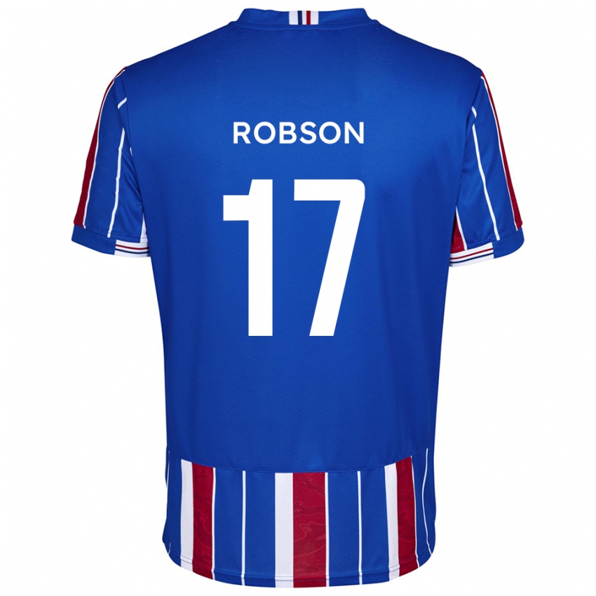 ילדים אית'ן רובסון #17 כחול אדום לבן ג'רזי ביתית 2025/26 חולצה קצרה