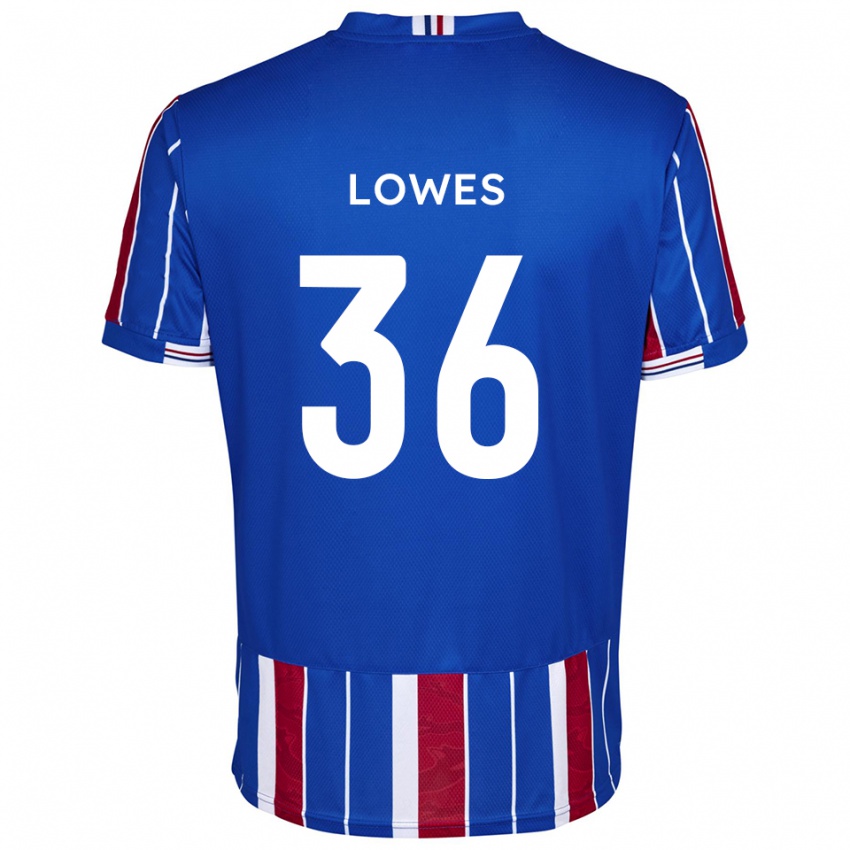 ילדים ג׳ונה לאווס #36 כחול אדום לבן ג'רזי ביתית 2025/26 חולצה קצרה