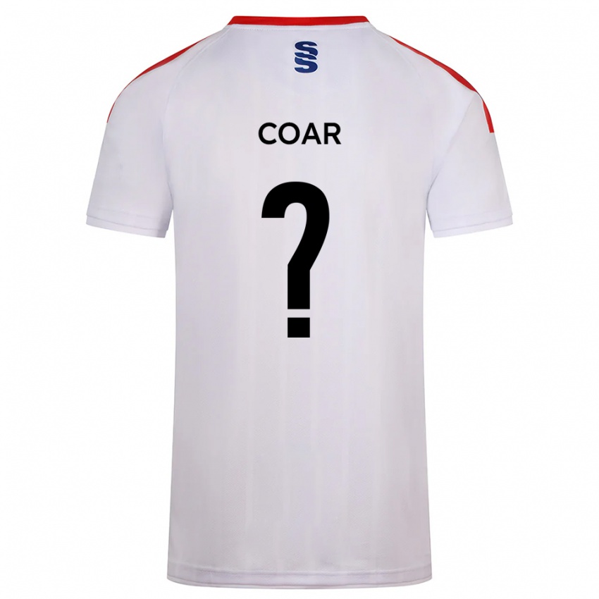 ילדים טובי קואר #0 לבן כחול נייבי ג'רזי ביתית 2025/26 חולצה קצרה