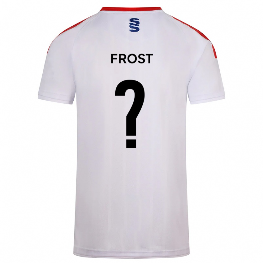 ילדים Alex Frost #0 לבן כחול נייבי ג'רזי ביתית 2025/26 חולצה קצרה