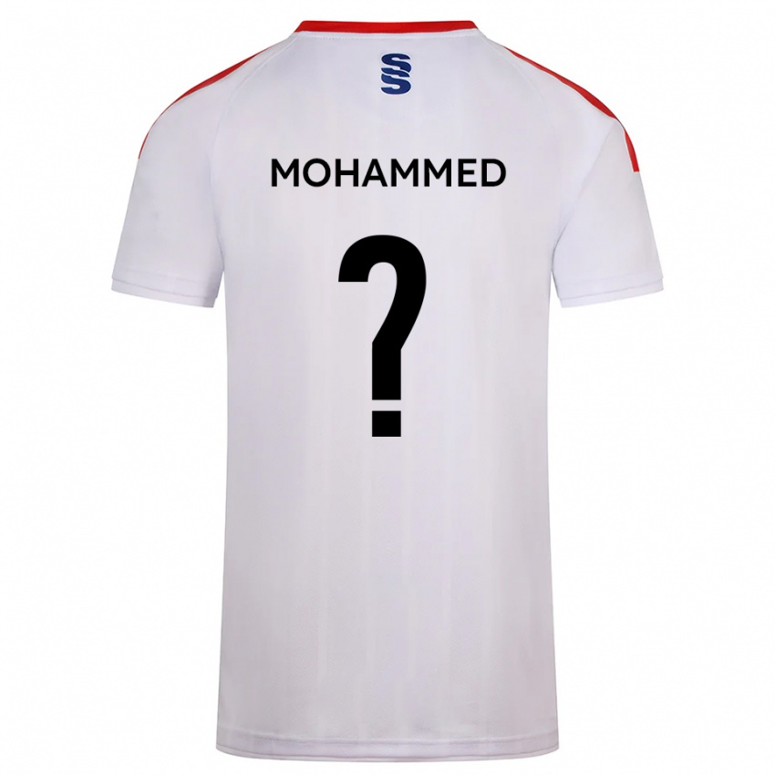 ילדים Faris Mohammed #0 לבן כחול נייבי ג'רזי ביתית 2025/26 חולצה קצרה