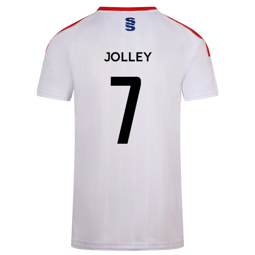 ילדים צ'ארלי ג'ולי #7 לבן כחול נייבי ג'רזי ביתית 2025/26 חולצה קצרה