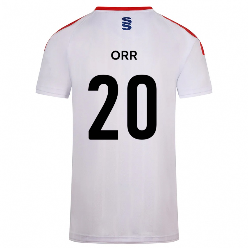 ילדים Oliver Orr #20 לבן כחול נייבי ג'רזי ביתית 2025/26 חולצה קצרה