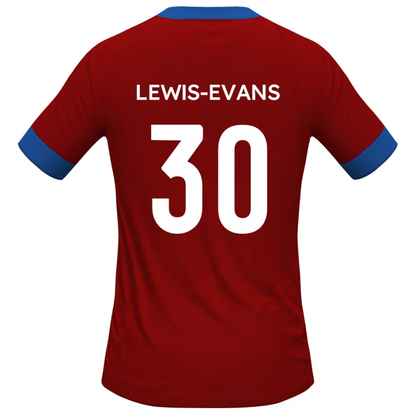 ילדים ג׳ו לואיס-אוונס #30 כחול אדום ג'רזי ביתית 2025/26 חולצה קצרה