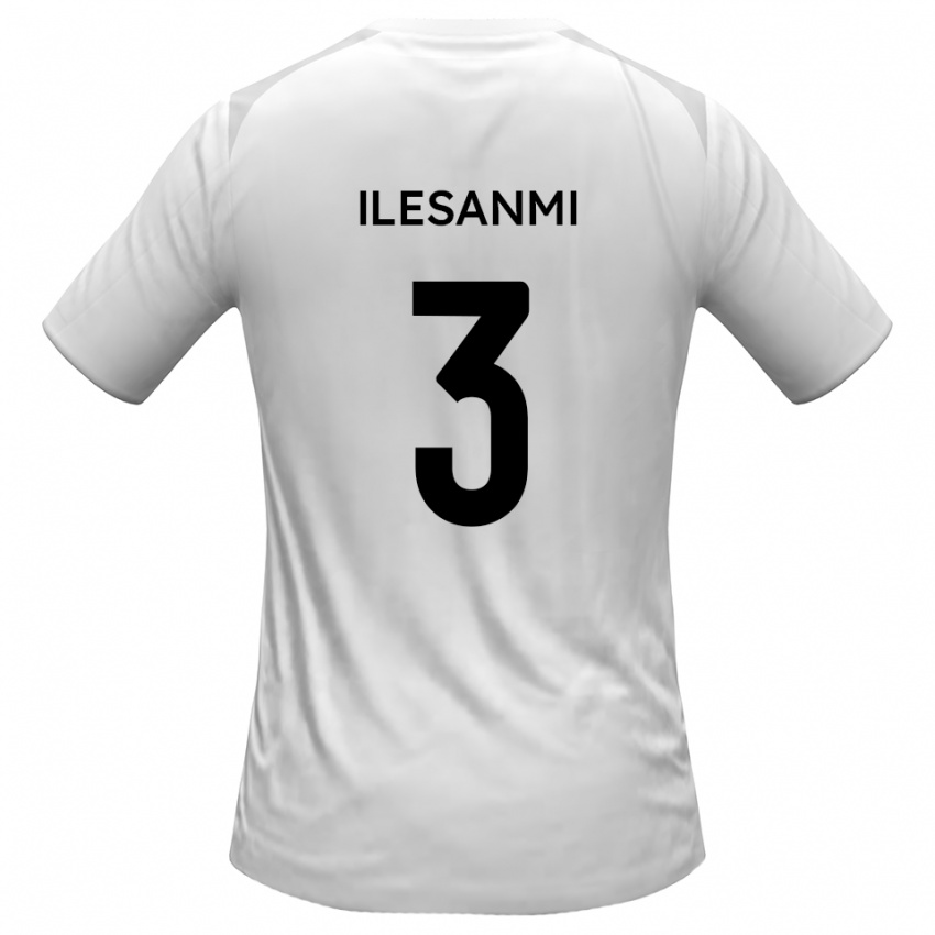 ילדים פמי אילסאנמי #3 לבן אפור ג'רזי ביתית 2025/26 חולצה קצרה