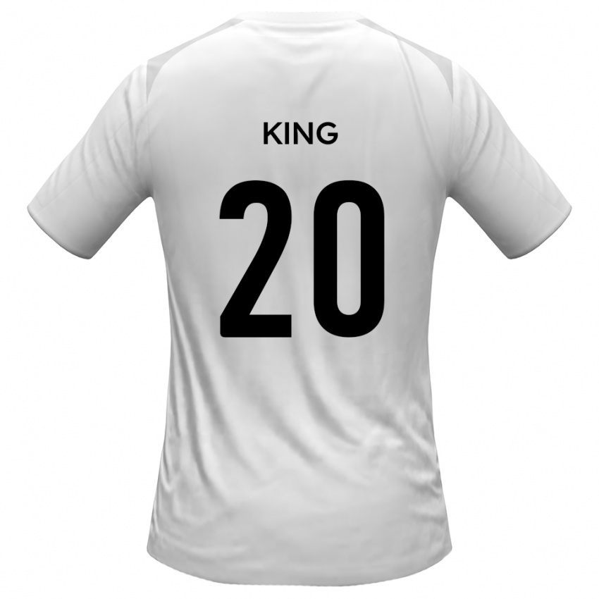 ילדים Jeff King #20 לבן אפור ג'רזי ביתית 2025/26 חולצה קצרה