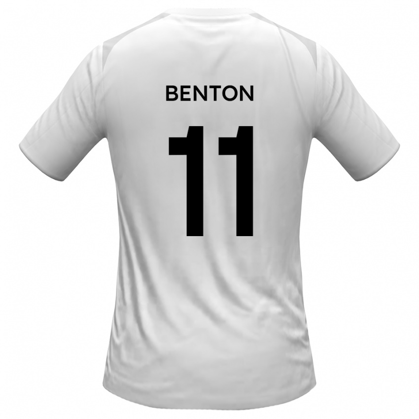 ילדים ג׳ון הריסון בנטון #11 לבן אפור ג'רזי ביתית 2025/26 חולצה קצרה