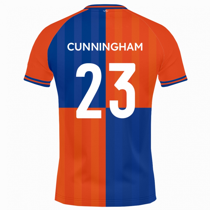 ילדים Elliott Cunningham #23 כתום כחול מלכותי ג'רזי ביתית 2025/26 חולצה קצרה