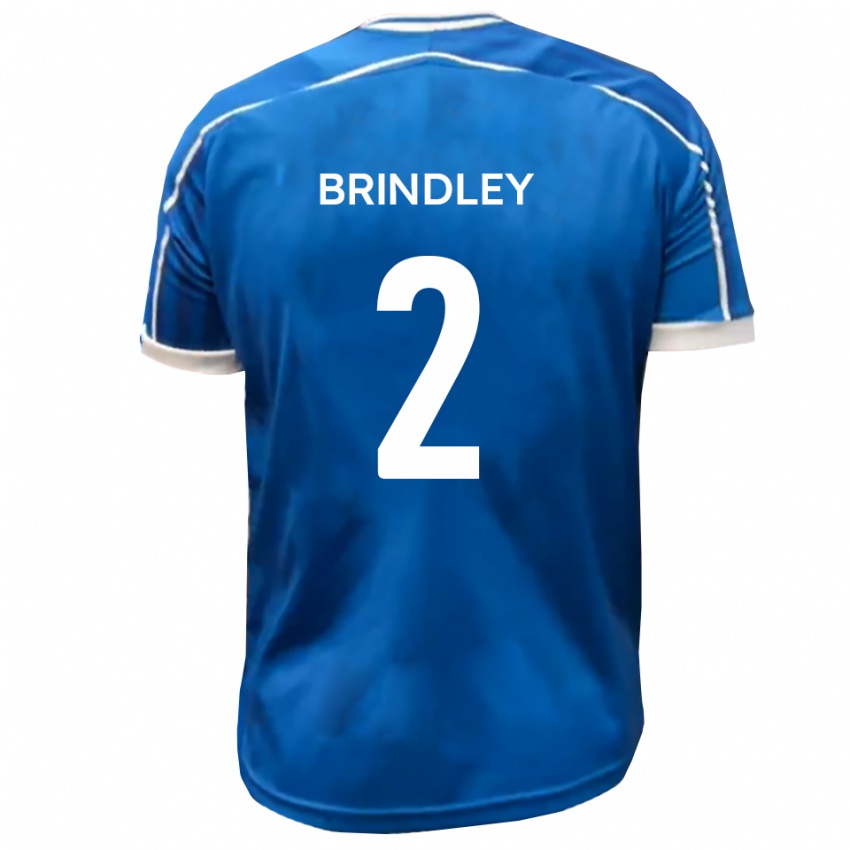 ילדים ריצ'רד ברינדל #2 כחול לבן ג'רזי ביתית 2025/26 חולצה קצרה