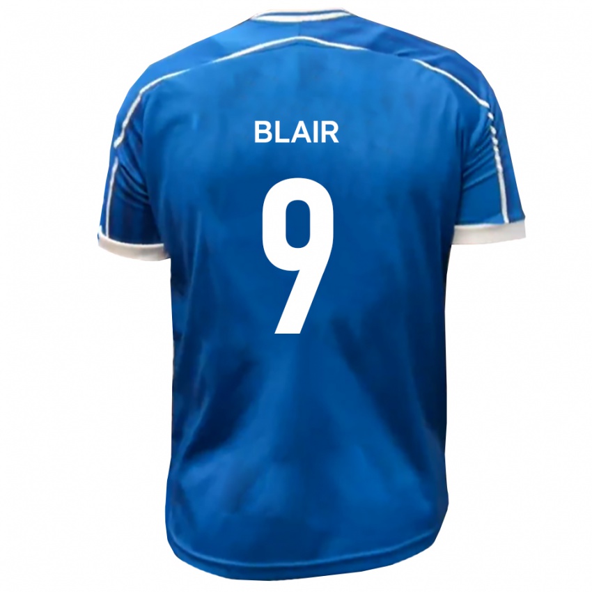 ילדים Aaron Blair #9 כחול לבן ג'רזי ביתית 2025/26 חולצה קצרה