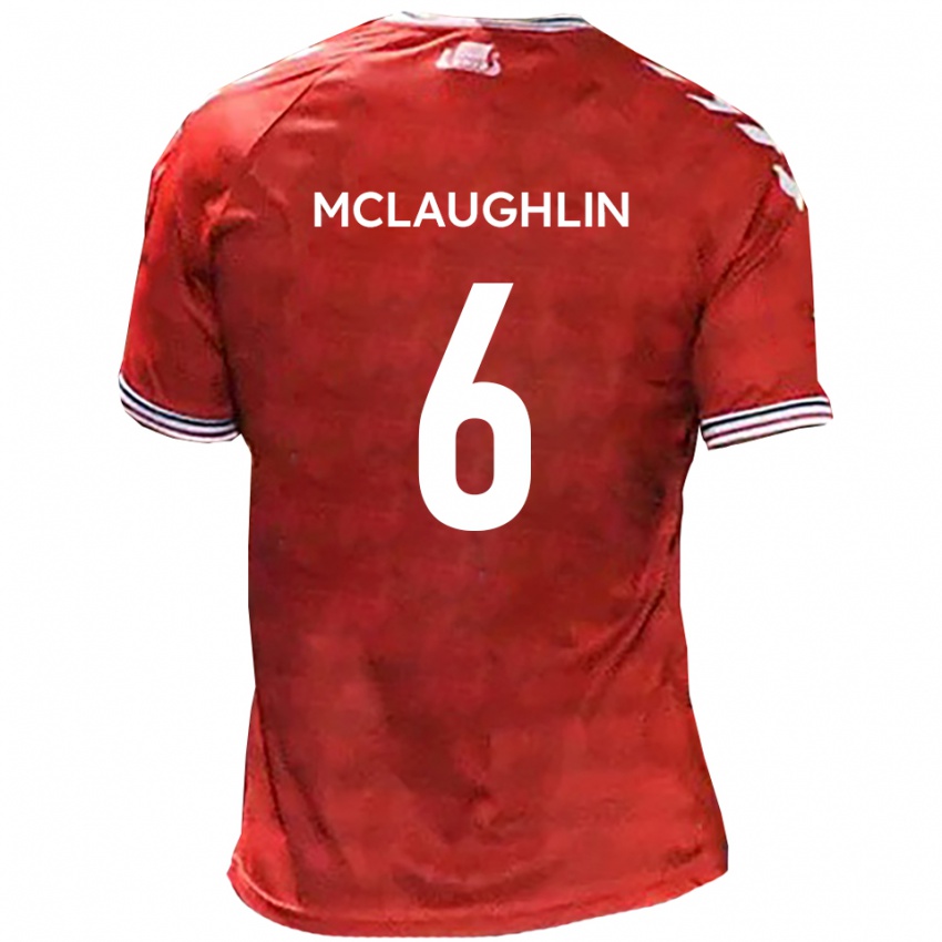 ילדים פאדי מקלפלין #6 אדום לבן ג'רזי ביתית 2025/26 חולצה קצרה
