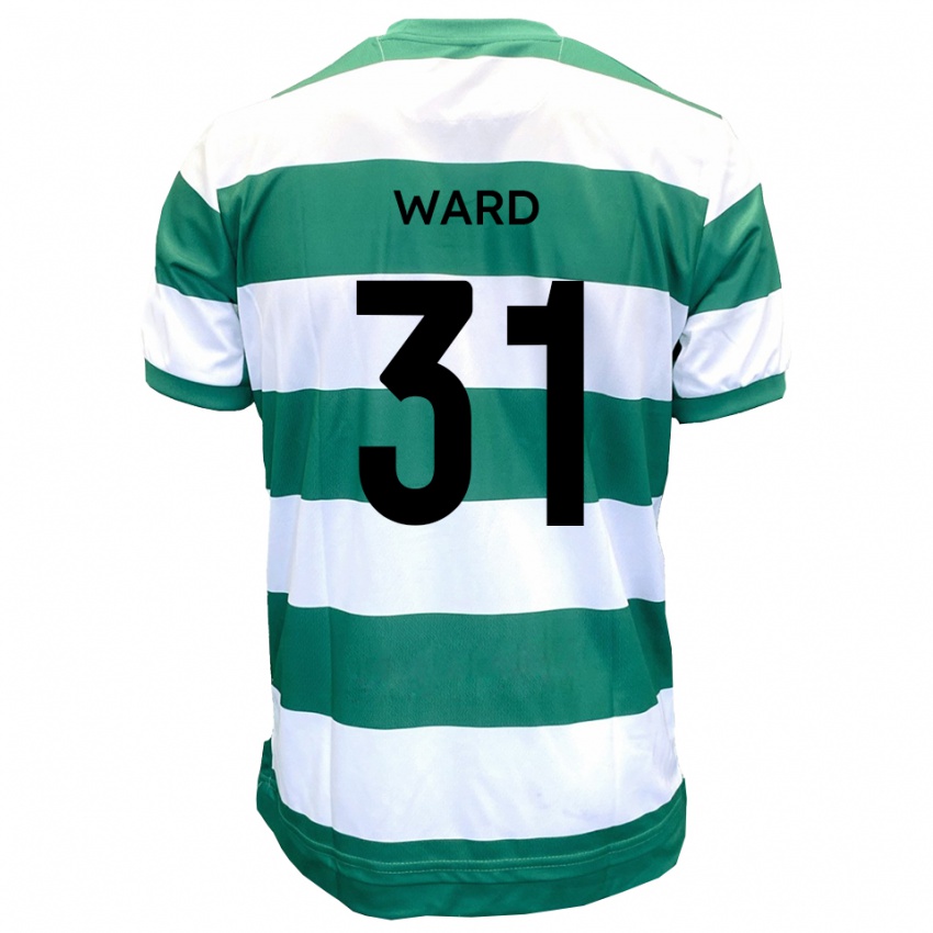 ילדים ג'ד וורד #31 ירוק לבן ג'רזי ביתית 2025/26 חולצה קצרה