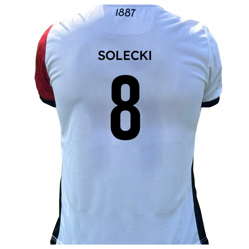 ילדים Joshua Solecki #8 אדום לבן ג'רזי ביתית 2025/26 חולצה קצרה