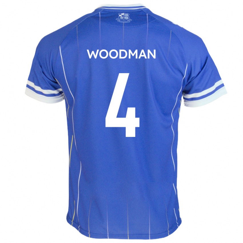 ילדים דיון וודמן #4 כחול מלכותי ג'רזי ביתית 2025/26 חולצה קצרה