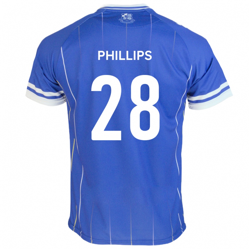 ילדים Declan Phillips #28 כחול מלכותי ג'רזי ביתית 2025/26 חולצה קצרה