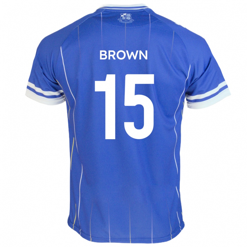ילדים Jed Brown #15 כחול מלכותי ג'רזי ביתית 2025/26 חולצה קצרה