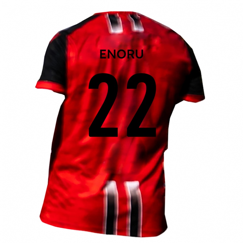 ילדים Beck-Ray Enoru #22 אדום שחור ג'רזי ביתית 2025/26 חולצה קצרה