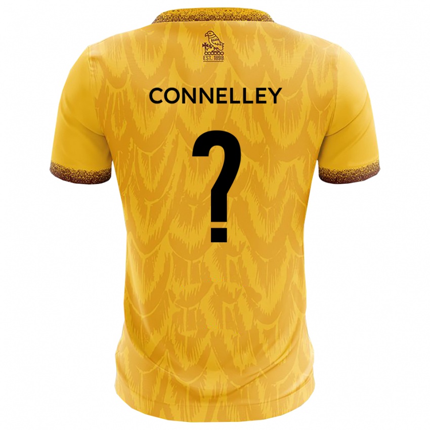 ילדים Chloe Connelley #0 צהוב חום ג'רזי ביתית 2025/26 חולצה קצרה